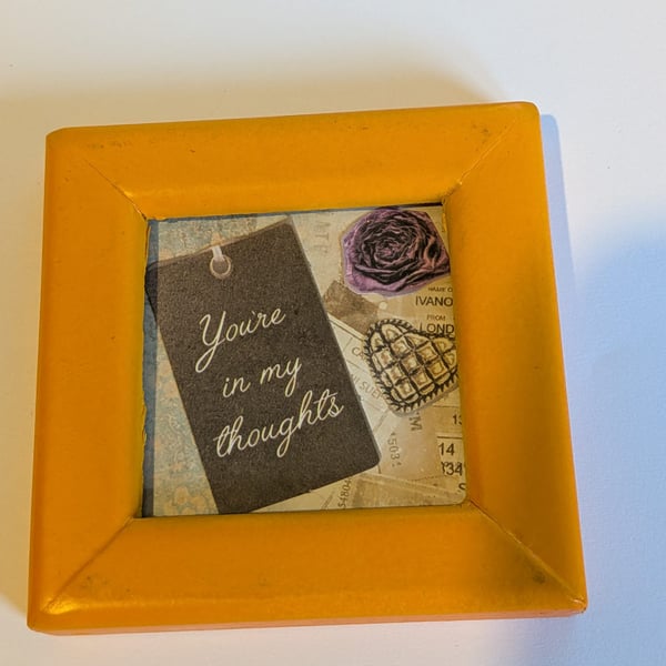 Orange Frame with Quote