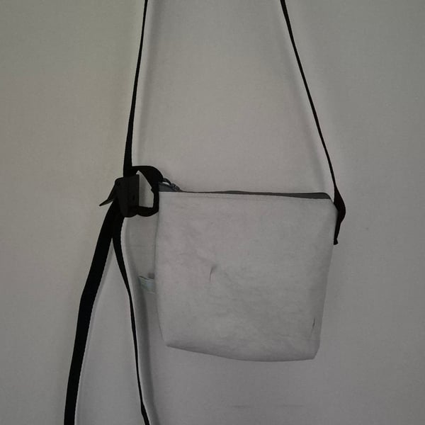 Small Crossbody Handbag made of used recycled Sailcloth