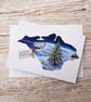 Isle of Wight Christmas Card - Freshwater Bay - Image 6