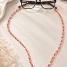 Sparkling Orange Glasses Chain
