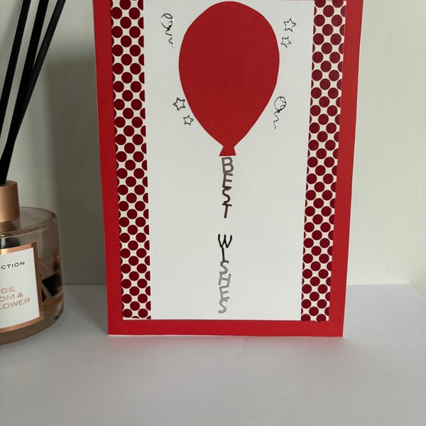 Red Balloon Best Wishes
