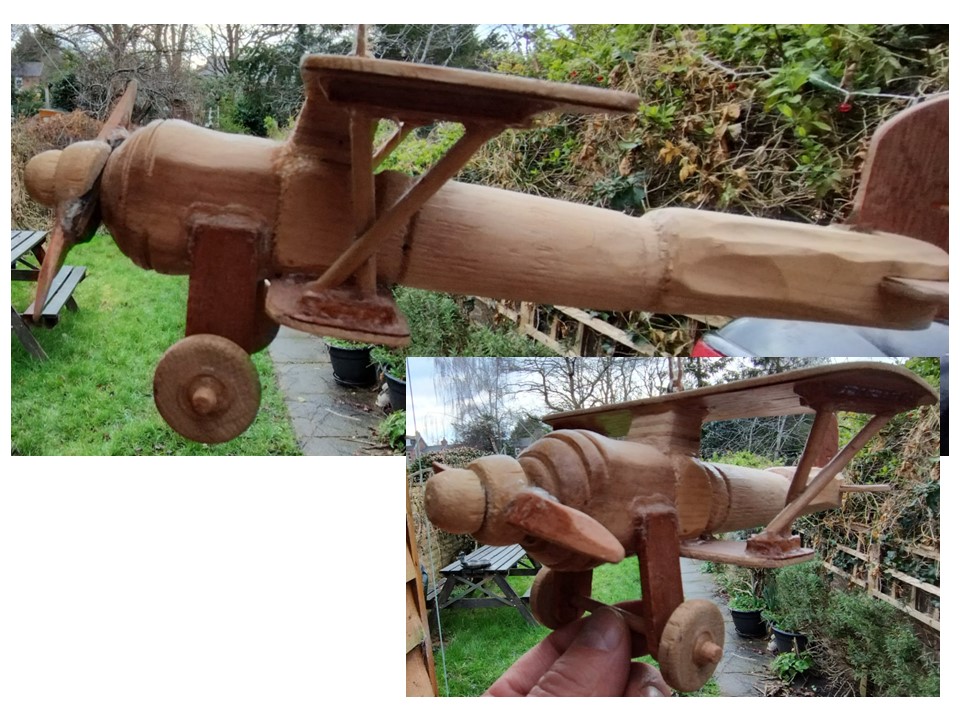 Biplane ornament