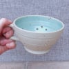 Berry bowl or colander wheel thrown stoneware pottery ceramic handmade