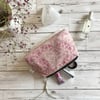 Hand Printed Linen Zipped Cosmetic Bag