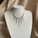 Beautiful handmade chainmail fairy fantasy whimsical necklace 