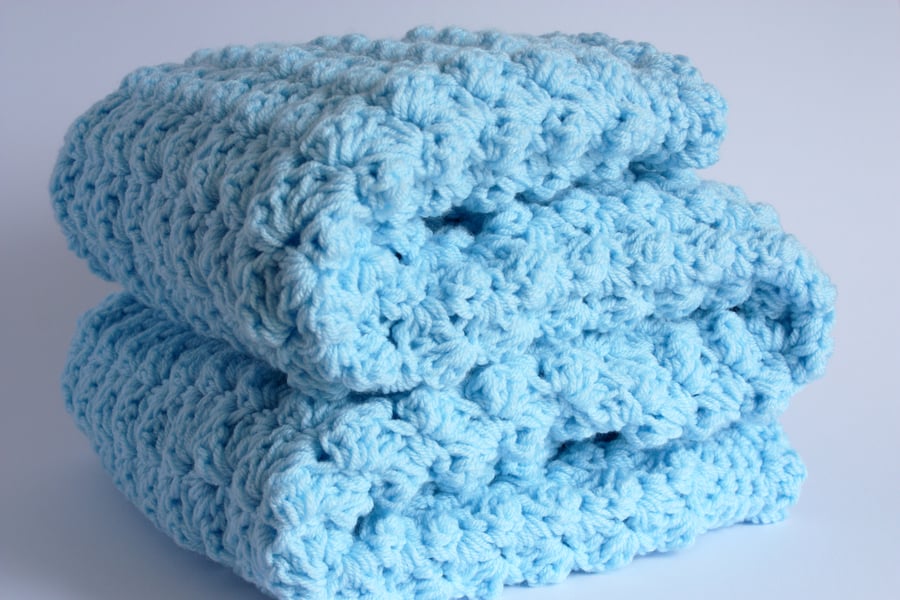 Handmade Blue Baby Blanket