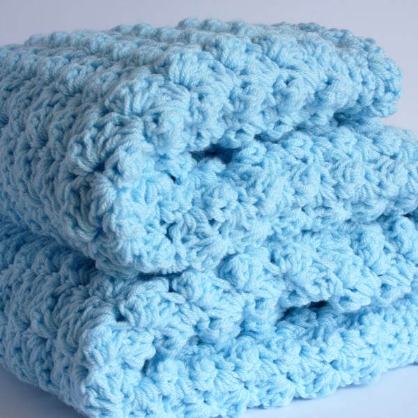 Handmade Blue Baby Blanket