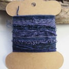 Small Logwood Dark Purple Natural Dye Textured Thread Pack
