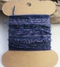 Small Logwood Dark Purple Natural Dye Textured Thread Pack - Image 1