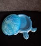 Handmade turtle epoxy resin decorative pot with lid. - Image 2