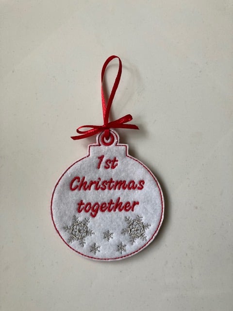 914  1st Christmas together Christmas tree hanger