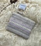 Wool Mini Pouch - Pastel Pink. Handwoven in Wales - Image 5