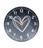 Slate Clock - Hearts - Image 2