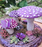 Purple Fantasy Mushroom Ornament - Image 4
