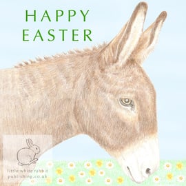 Dougal the Donkey - Easter Card