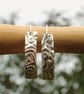 'Flow' U Hoop Sterling Silver Earrings - Image 2