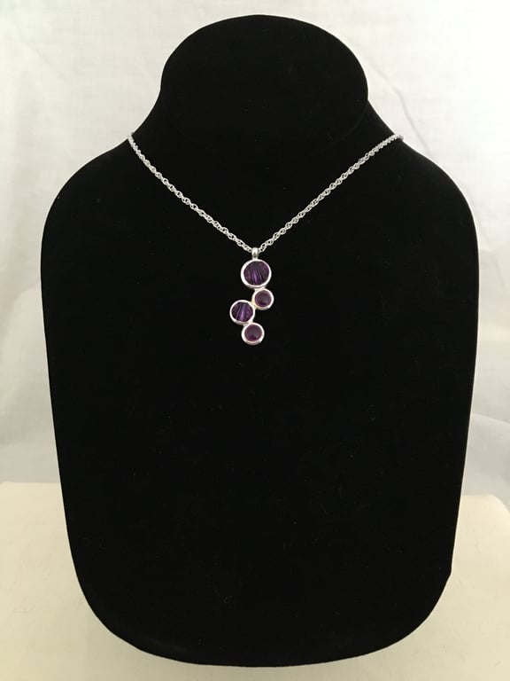 4 Drop Mulberry Wine Pendant