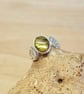 Natural Green Abalone triquetra Celtic knot ring. UK Size M - Image 1