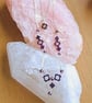 Purple Hematite Clover Necklace 20 Inch, Floral, Silver Curb Chain - Image 7