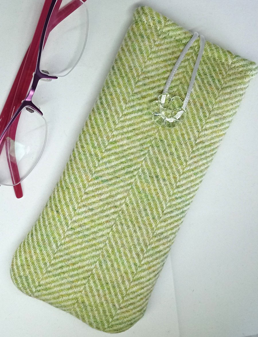 Green wool Glasses Case 202E