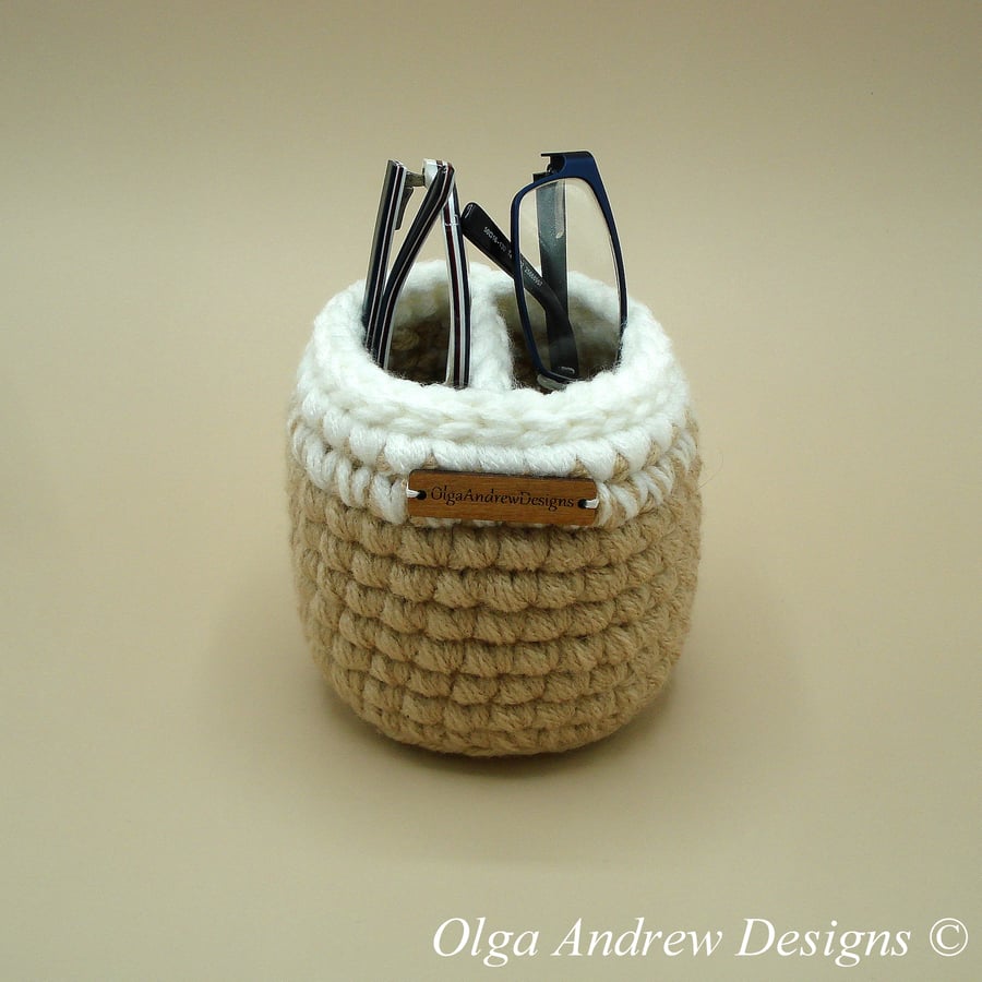 2 pair glasses stand, soft divided eyeglass holder, double eyeglasses storage