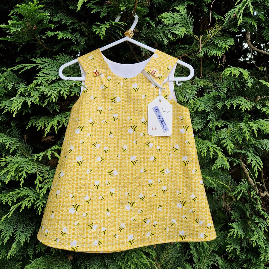 Age: 6-12m. Yellow Bee dress. 