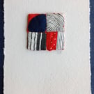No 4 Miniature Textile Art Quilt