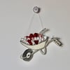'Lots of Love' Wheelbarrow - Hanging Decoration