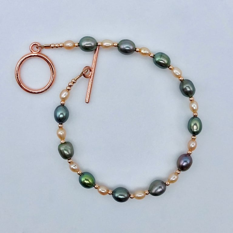Freshwater Pearl Bracelet, June Birthstone, 30th Anniversary, Gifts For Her