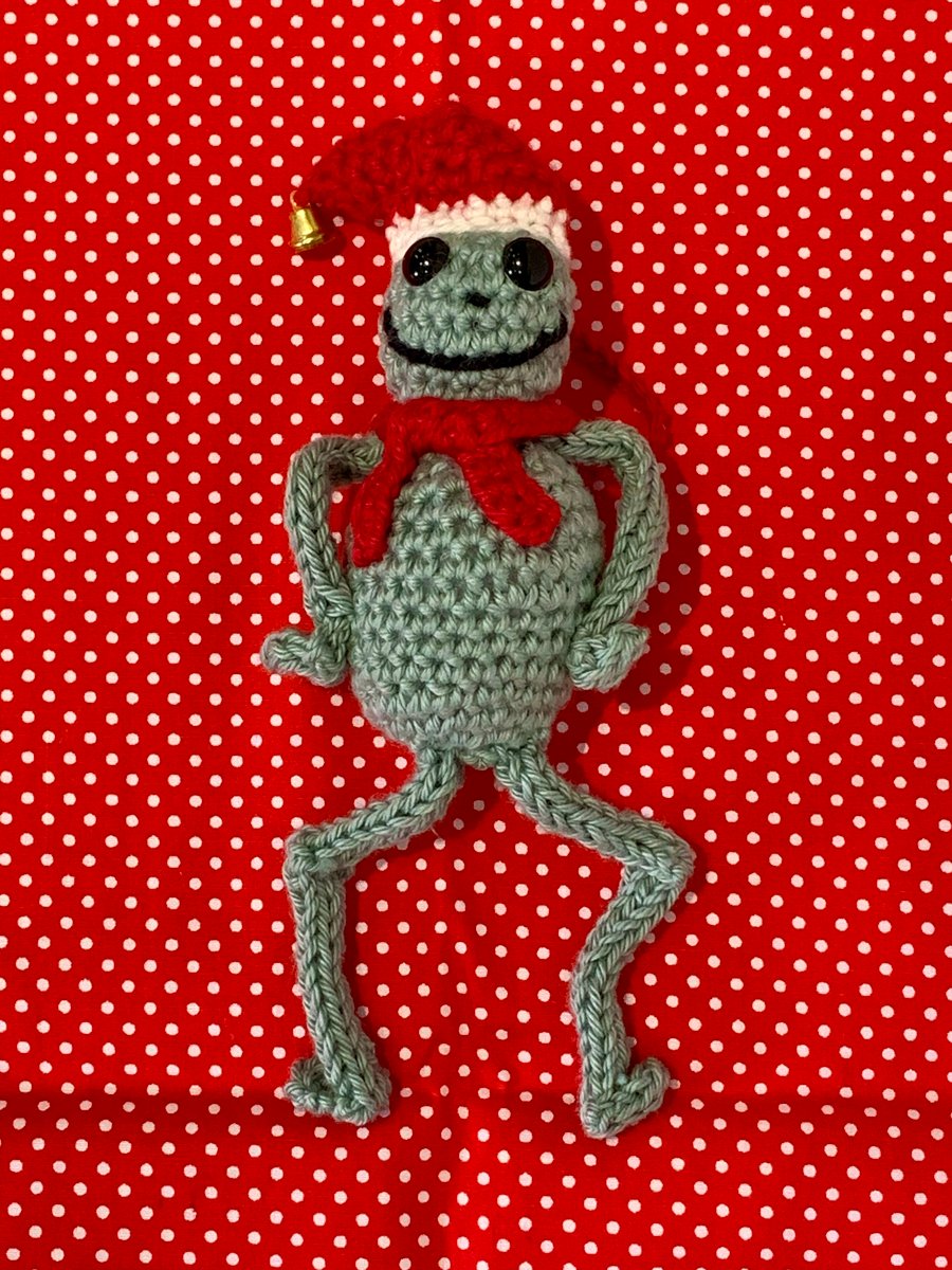 Funny Festive Frog Christmas Decoration