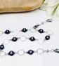 Row Counter Chain Amethyst Crystal Silver Pear Numbered 99 Row Chain Counter - Image 4