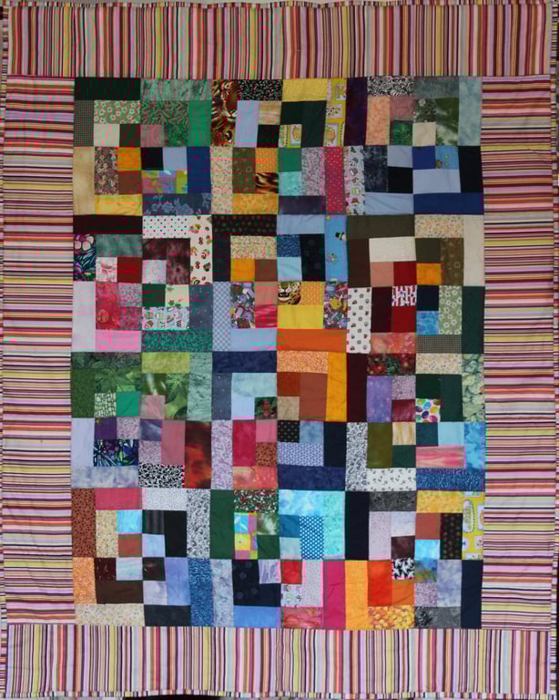 A throw quilt