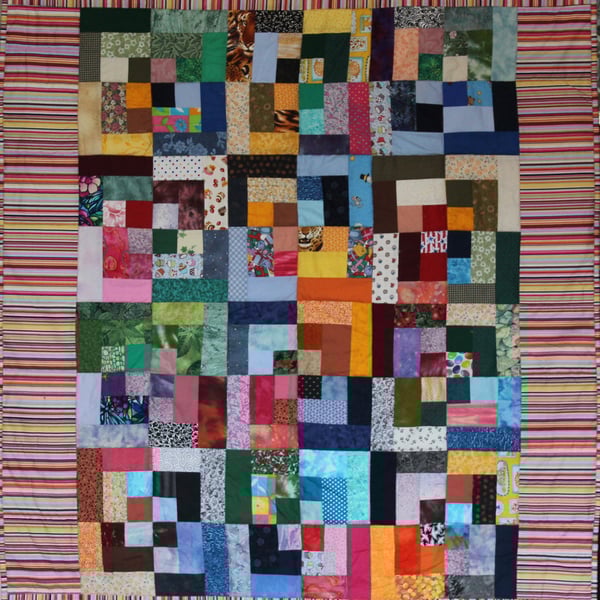 A throw quilt