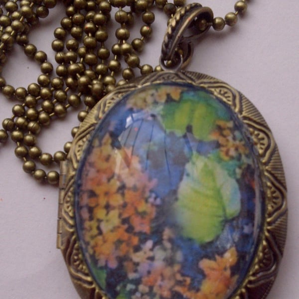 Vintage Style Locket Pill Box On A Fashionable Folksy