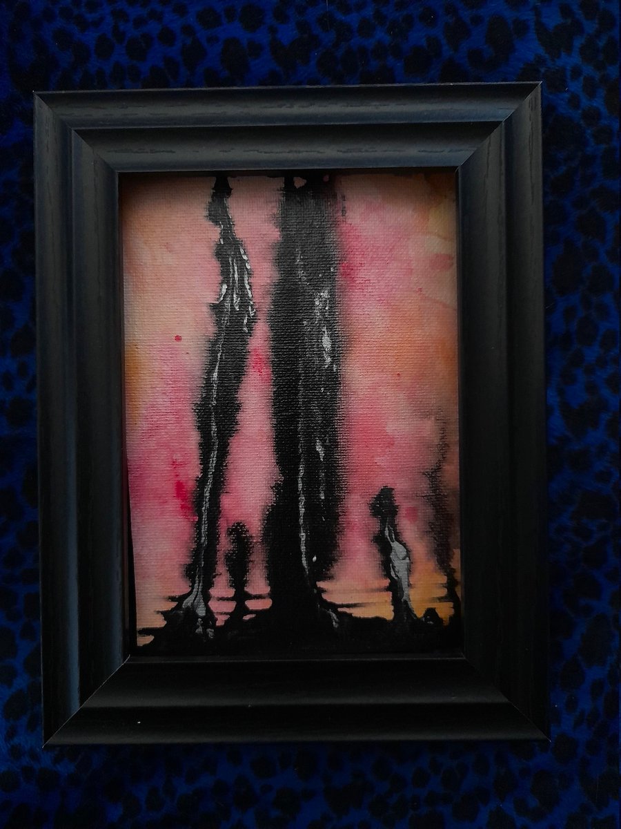 Original Watercolour Painting "Neon Hope" by A.S. Noakes