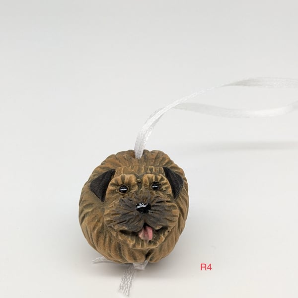 Little Border Terrier on Ribbon - R4