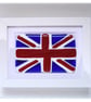 Union Jack Flag British Fused Glass Framed Picture - Image 10