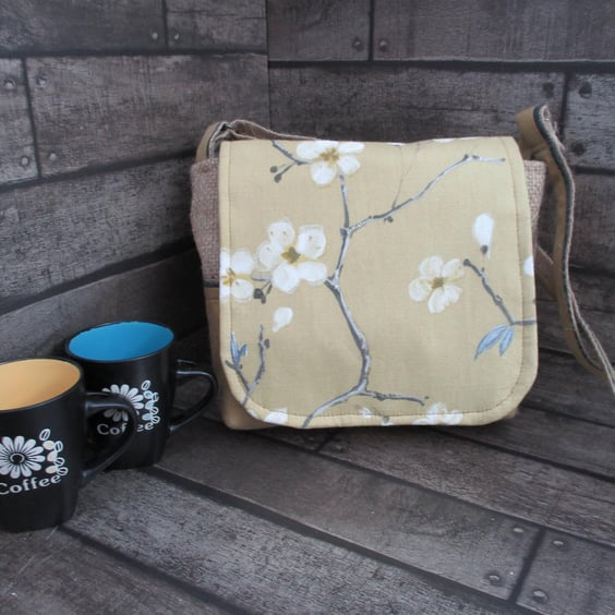 Eco-Friendly Shoulder Bag Handmade from Upcycled Materials Adjustable Crossbody 