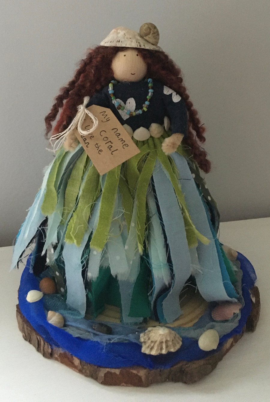 Fairy Doll Coral Sea Shell Ornament