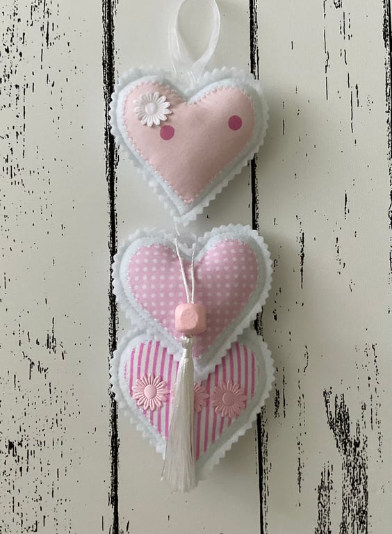 Handmade Hanging Heart Decoration 