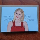 The Next Step Emilyocracy A6 greetings card