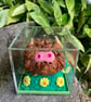 Highland Coo Mini Clay Sculpture - Image 2