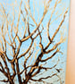 Contemporary Tree Painting, Turquoise Wall Decor, Original Acrylics on Canvas - Image 5
