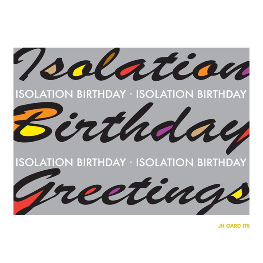TYPO ISOLATION BIRTHDAY CARD IT5