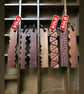 Parquet Art Teak & Mahogany Key Fobs  - Image 1