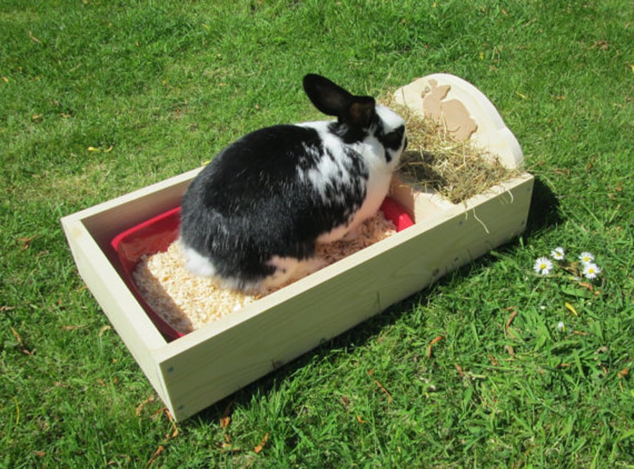 Rabbit Hay Trough withTray