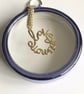 Sterling Silver Gold Plated “Love You More” Chainmaille Handbag Charm - Image 2