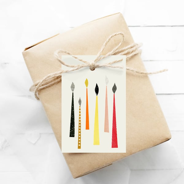 Set of 12 Christmas Gift Tags - Christmas I