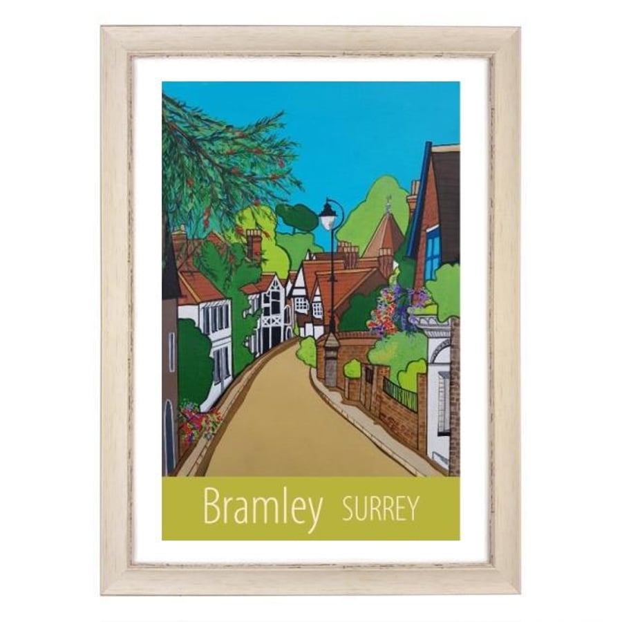 BramleySurrey travel poster print by Susie West