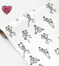 Dancing Skeleton wrapping paper, spooky Halloween gift wrap - Image 1